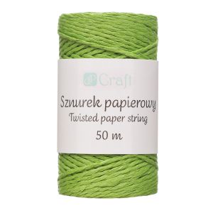 Sznurek papierowy dpCraft skręcany Zielony, 50m